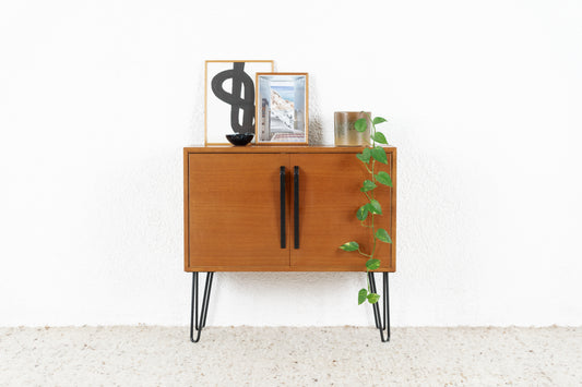 Vintage Teak Sideboard Kommode Mid Cenutry Holz Hairpin