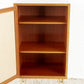 Vintage Kommode Schrank Ablage Nachttisch Nuss Holz Geflecht