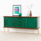 Vintage Sideboard Holz Grün Kommode Nuss Tv Board