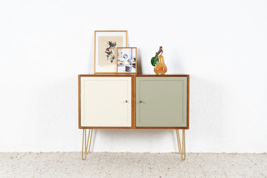 Vintage Sideboard Kommode Mid Century Holz Nuss