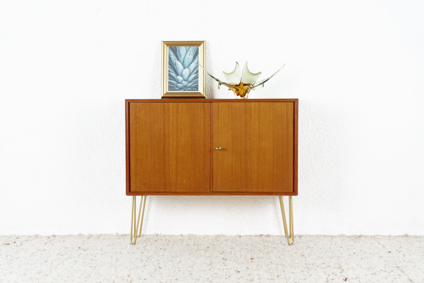 Vintage Kommode Sideboard Mid Century Holz Teak Heinrich Riestenpatt RT Möbel