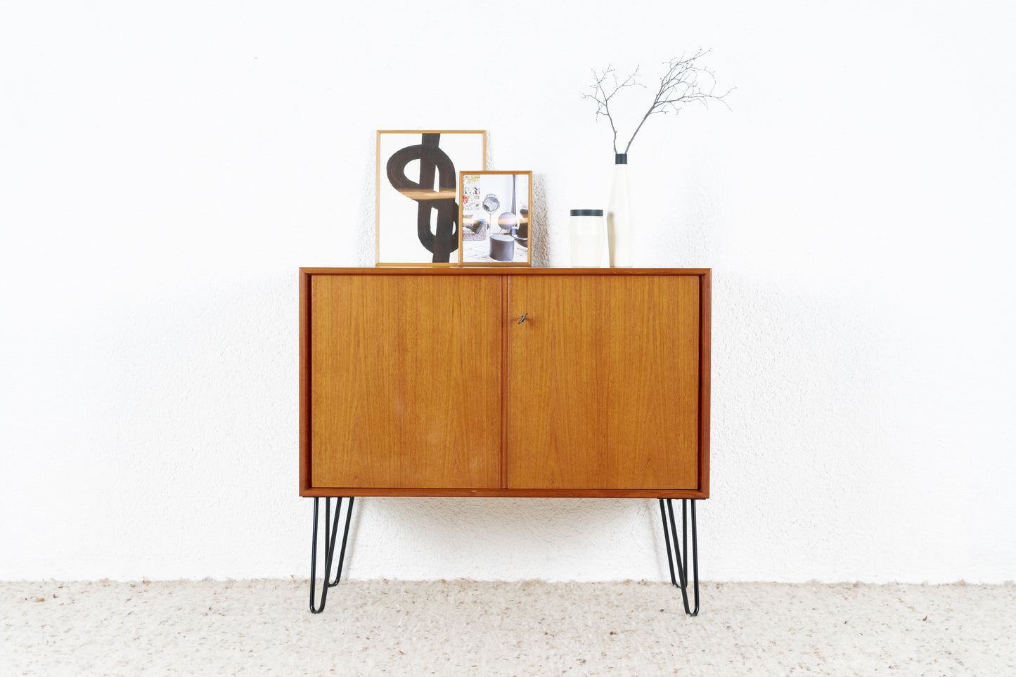 Vintage Kommode Sideboard Mid Century Holz Teak Heinrich Riestenpatt RT Möbel