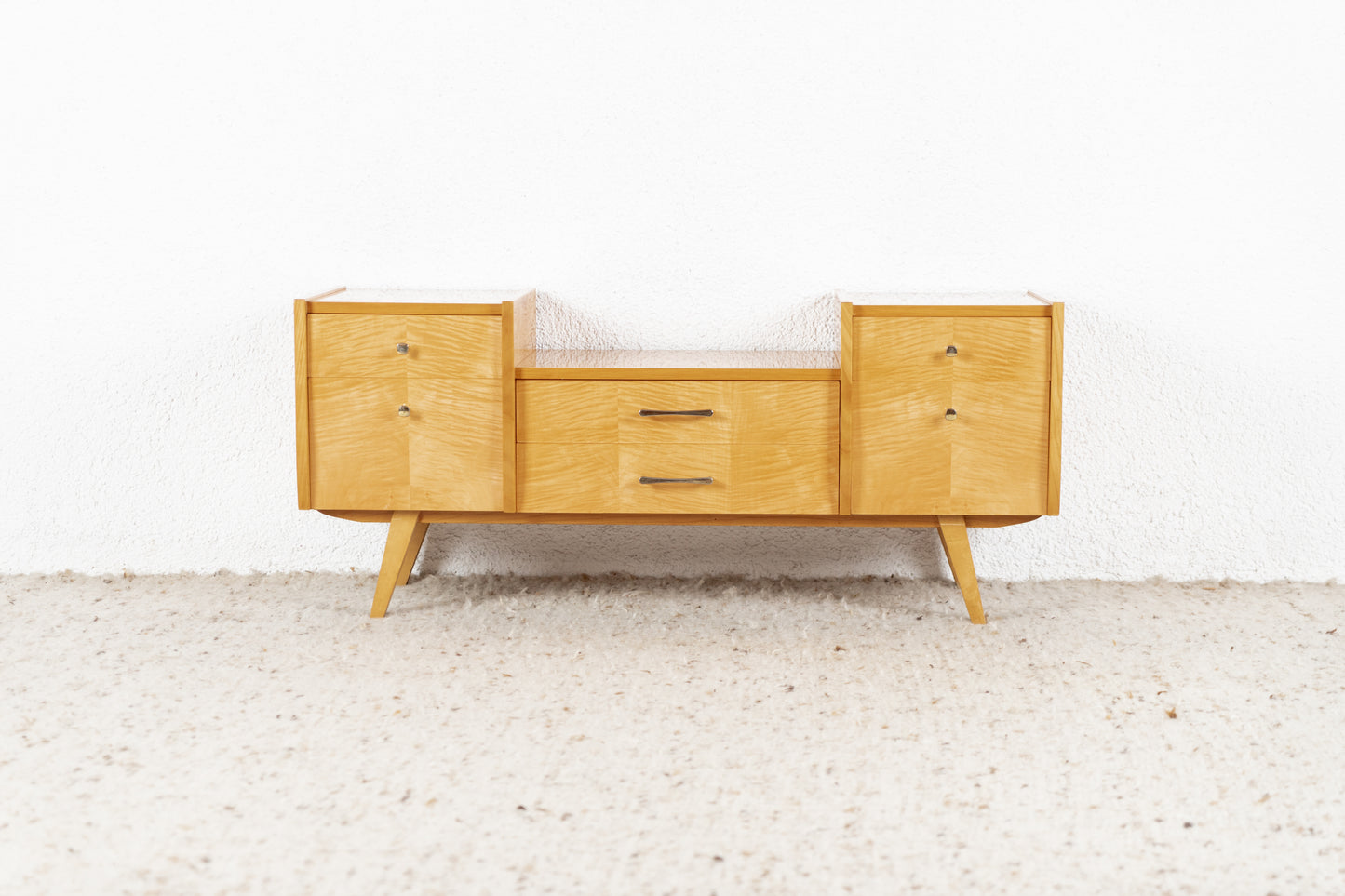 Vintage Kommode Sideboard Schubladenkommode Holz 60s DDR