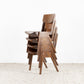 1 von 50 Stück Vintage Stühle Massivholz Esstisch Küche Theaterstuhl Holz Stapelstuhl Kaffeehaus