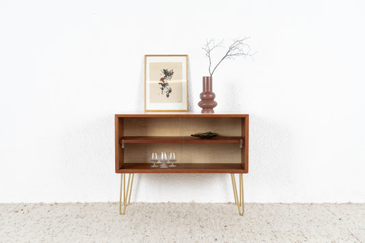 Vintage Kommode Vitrine Sideboard Holz Teak Mid Century Tv Board