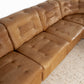 Modulares Vintage Sofa 6 Elemente Kunstleder Braun Mid Century Sessel Couch 1960er