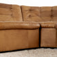 Modulares Vintage Sofa 6 Elemente Kunstleder Braun Mid Century Sessel Couch 1960er