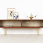 Vintage Vitrine  Teak Sideboard Tv Lowboard Holz Mid Century Salbei 60s