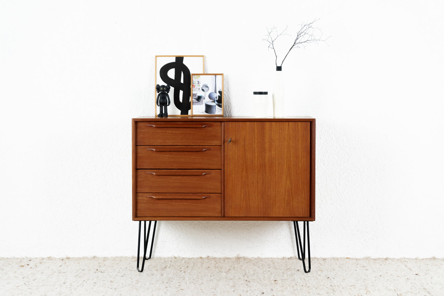 Vintage Sideboard Kommode Schrank RT Möbel Holz Teak Mid Century Schubladen