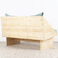 R&F Designer Sofa Sitzbank Couch Massivholz Mid Century Vintage Design