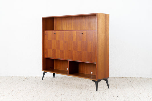 RT Teak Highboard Mid Century Sideboard Schrank Heinrich Riestenpatt