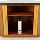 Vintage Eckschrank Eckkommode Schiebetür Holz Mid Century DDR 60s