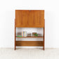 Vintage Teak Sekretär Kommode Minibar Schrank Holz Mid Century