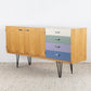 Mid Century Schubladen Sideboard Holz 60s 60er credenza loft