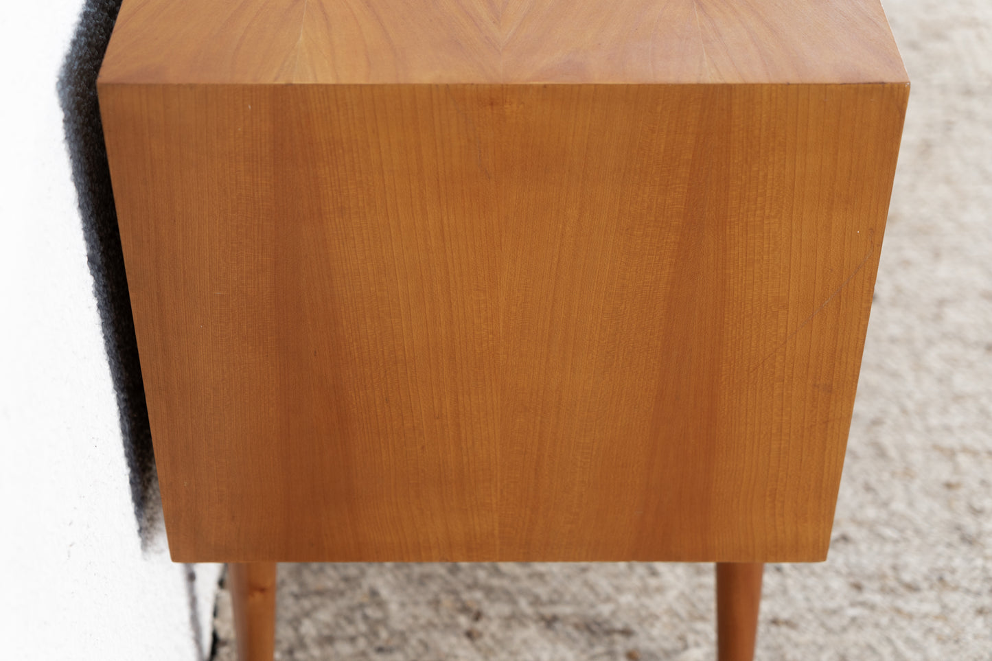 Vintage Sideboard Kommode Mid Century Holz Kirsch Schiebetüren