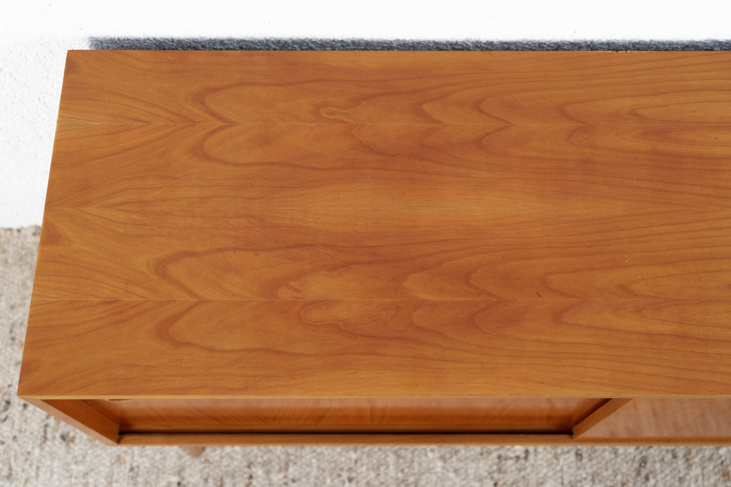 Vintage Sideboard Kommode Mid Century Holz Kirsch Schiebetüren