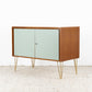 Vintage Kommode Schrank Mid Century Holz Nuss Kleider Sideboard