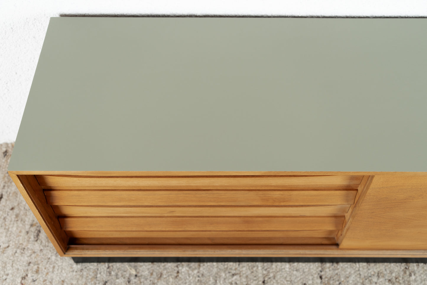 Vintage Lothar Wegner Sideboard Lowboard Schubladen Holz Nuss Mid Century