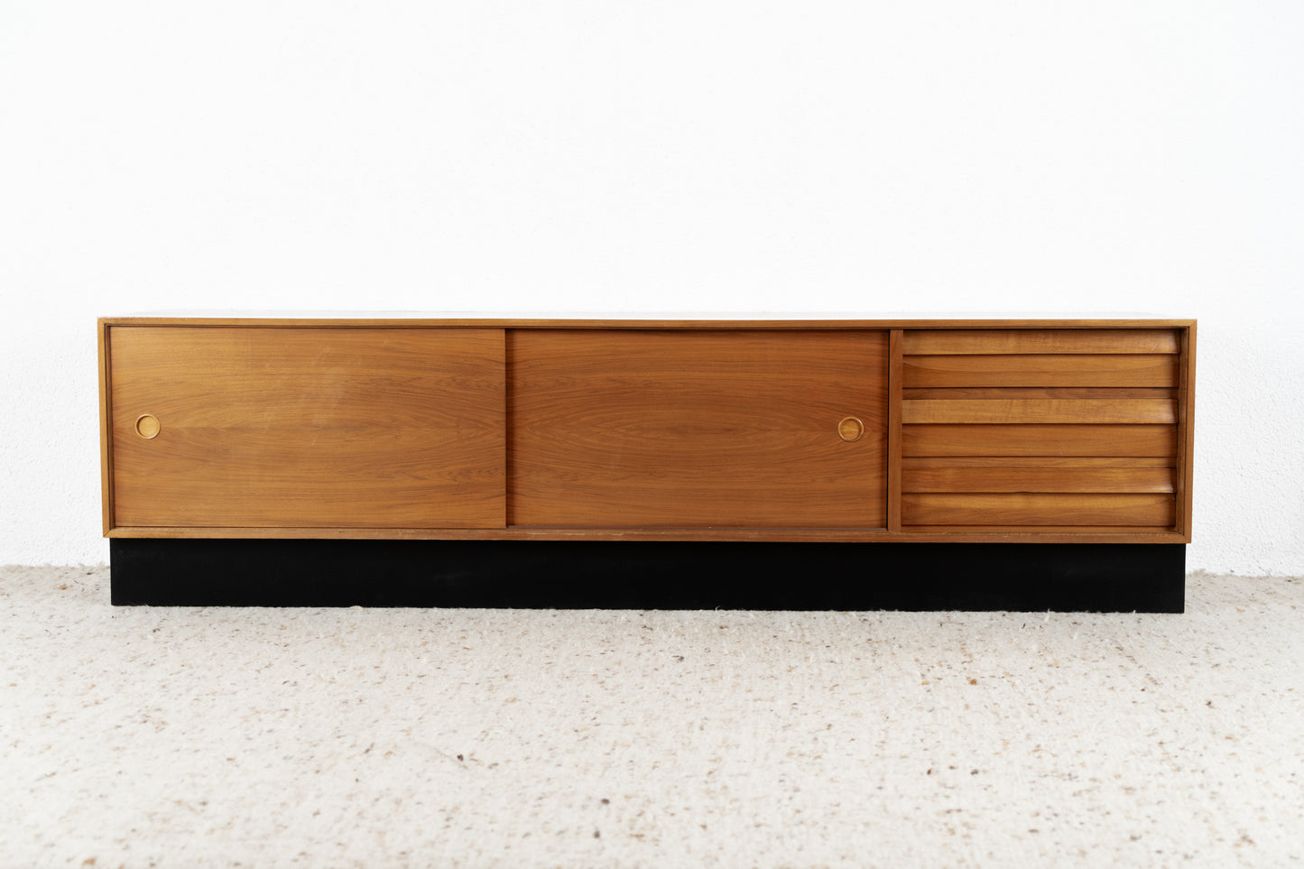 Vintage Lothar Wegner Sideboard Lowboard Tv Lowboard Schubladen Kommode Mid Century Holz Nuss