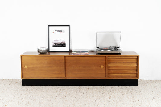 Vintage Lothar Wegner Sideboard Lowboard Tv Lowboard Schubladen Kommode Mid Century Holz Nuss