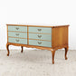 Vintage Kommode Schubladen Sideboard Holz Antik Salbei