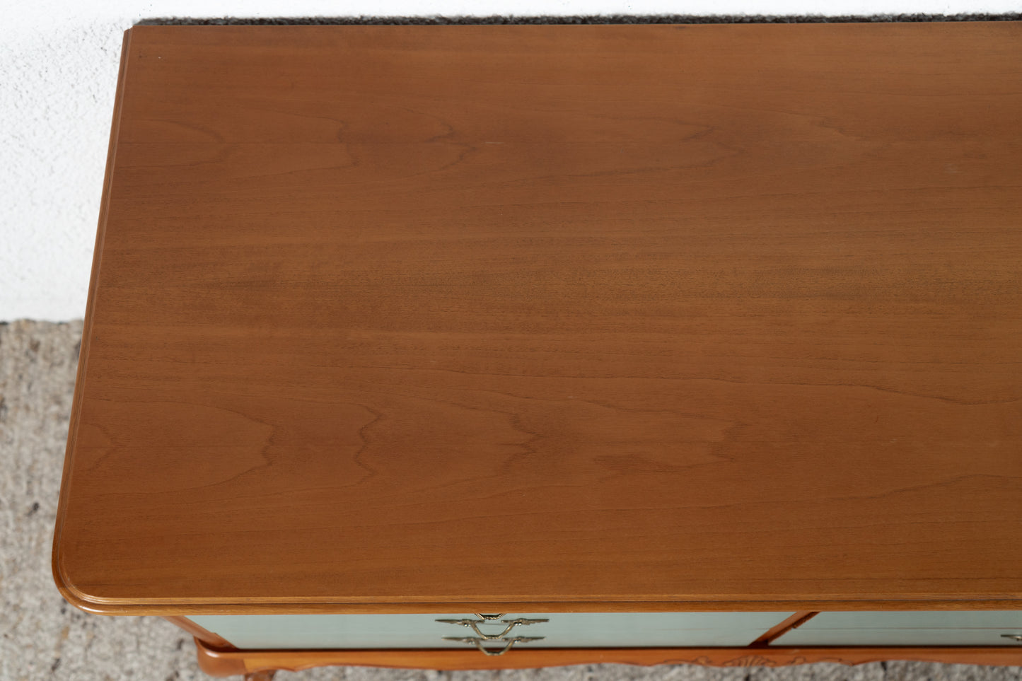 Vintage Kommode Schubladen Sideboard Holz Antik Salbei