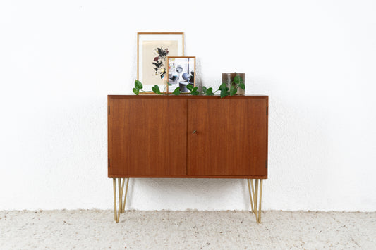 Vintage Kommode Sideboard Mid Century Holz Teak 60s Danish Tv Board