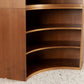 2er Set Vintage Eckschrank Regal Mid Century Holz Nuss Schrank Tv