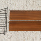 Stringregal Vintage Holz Metall Wandregal Bücher Nuss Sting Wand Leiter Regal String 60s Mid Century