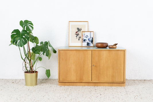 Vintage WK Möbel Sideboard Kommode Holz Pastell Salbei Mid Century 60s