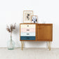 Vintage Kommode Sideboard Mid Century Holz Schubladen Musterring Tv Board 60s