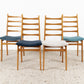 4er Set Vintage Stühle Massivholz Mid Century 60s 1960er Esszimmer Küche Stuhl Esstisch