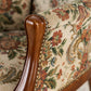 Vintage 1 von 2 Sessel Blumenmuster antik Holz