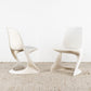1 von 2 Vintage Stuhl Casala Weiß Space Age Mid Century Esszimmer Büro Küche