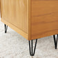 Vintage Teak Schrank Minibar Wohnzimmer Mid Century Holz 1960er 60s Bar