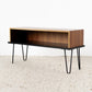 Vintage Regal Sideboard Hifi Tv Low Board Ablage Flur Holz Mid Century Schwarz