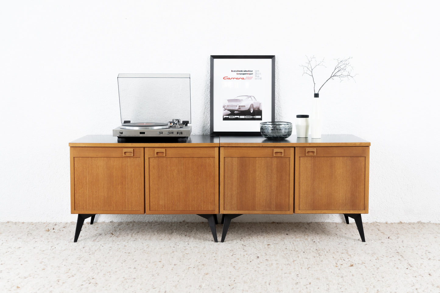 Vintage Sen Sideboard Lowboard Tv  Kommode Mid Century Holz Zweiteilig