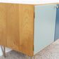 Vintage Kommode Sideboard Mid Century Holz Kirsch Salbei Blau Tv Board 60s 1960er
