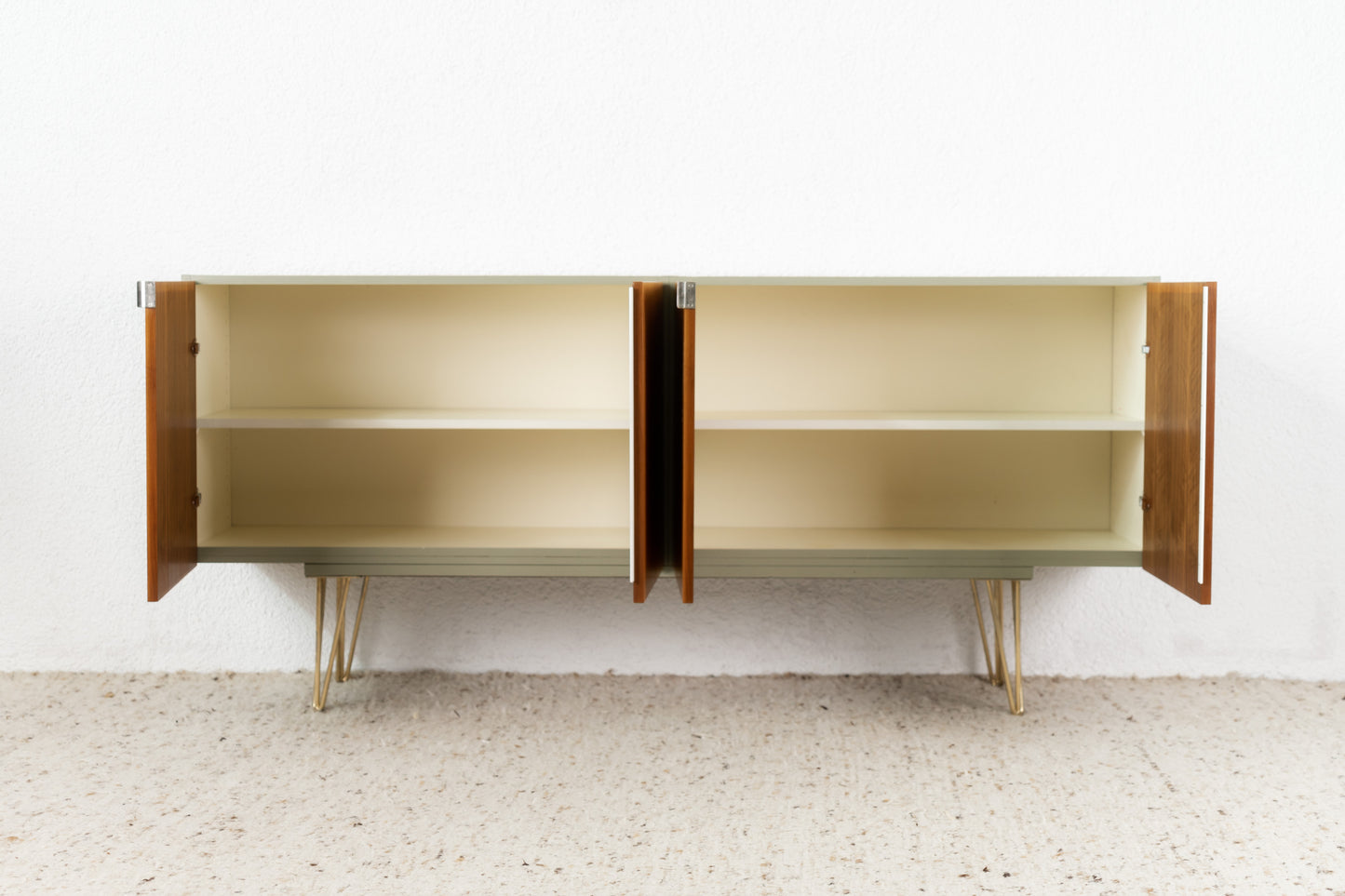 Sideboard Mid Century Nuss 205cm