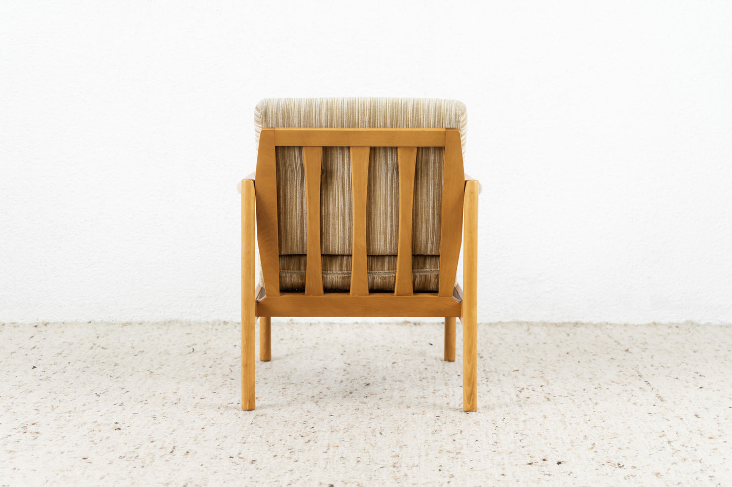 Mid Century Sessel Holz Vintage Stuhl Armchair
