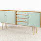 Mid Century Sideboard Holz TEPE Nuss