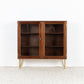 Vintage Vitrine Kommode Holz Mahagoni