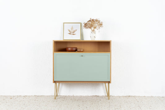 Vintage Kommode Minibar Holz Eiche A.M.T