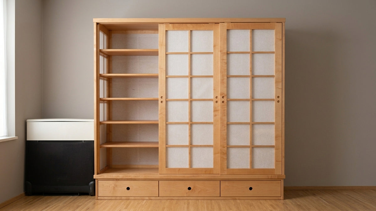 GRÜNE ERDE Schrank Baumkrone Shoji Japan Massivholz Kleiderschrank