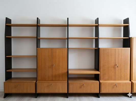 IDEE MÖBEL Erich Stratmann Regalsystem Teak Mid Century Wandregal 60er