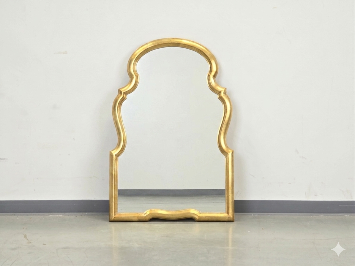 WANDSPIEGEL GOLD Barock Vintage Spiegel 60er Antik-Stil Hollywood Regency
