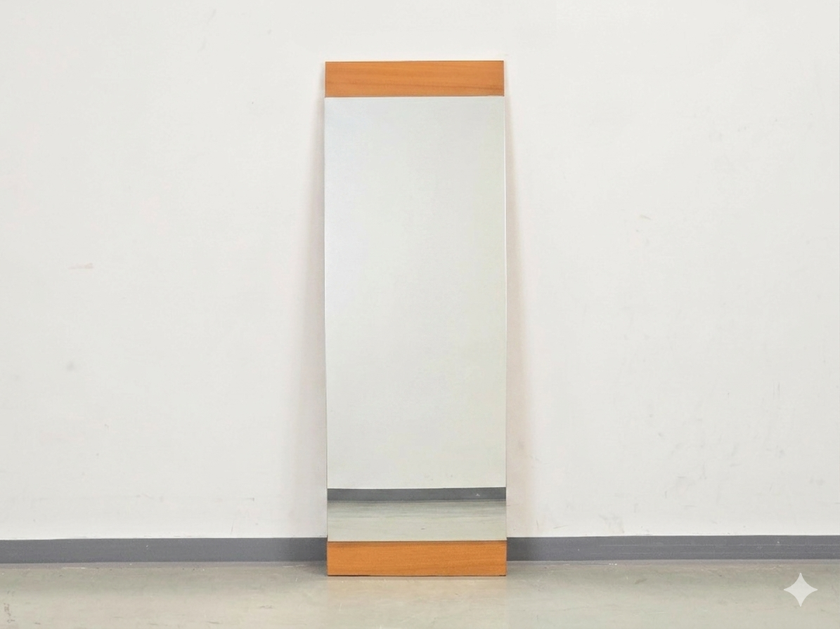 WANDSPIEGEL TEAK Mid Century Modern 60er Jahre Danish Design Vintage Spiegel