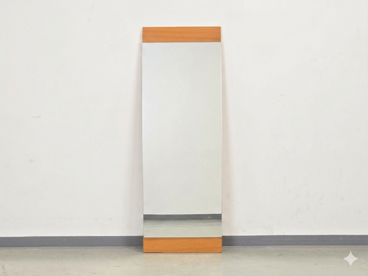 WANDSPIEGEL TEAK Mid Century Modern 60er Jahre Danish Design Vintage Spiegel
