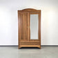 JUGENDSTIL KLEIDERSCHRANK Nussbaum Antik Spiegelschrank Intarsie 1920