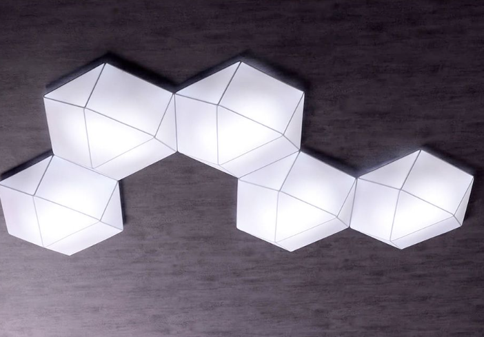 OLE LIGHTING Deckenleuchte Lampe Weiß designer Modern Flach